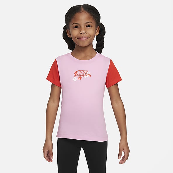 Neon pink nike shirt top